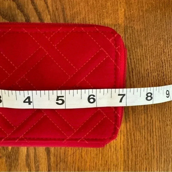 Vera Bradley, Quilted, RFID Card Case, Wallet, Red, 7”x4”x1.5” - Picture 6 of 9